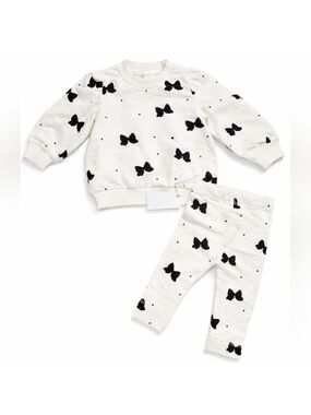 Miles The Label 2-Piece Bow Set 6 Months – New With Tag – Retail $50